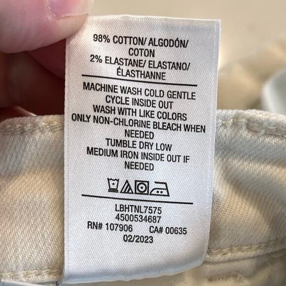 Hudson Rosalie Wide Leg Jeans White Distressed Size 25 - Picture 8 of 13